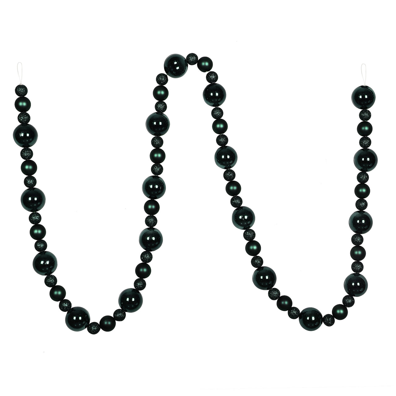9' Sea Blue Assorted Ball Garland