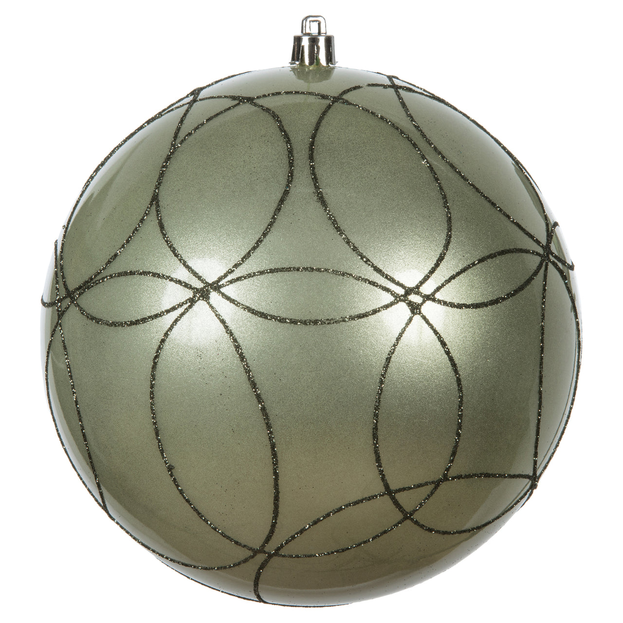 6" Wrought Iron Candy Circle Glitt