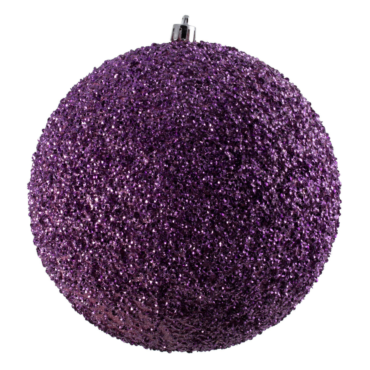 6" Pink Beaded Ball Drilled
