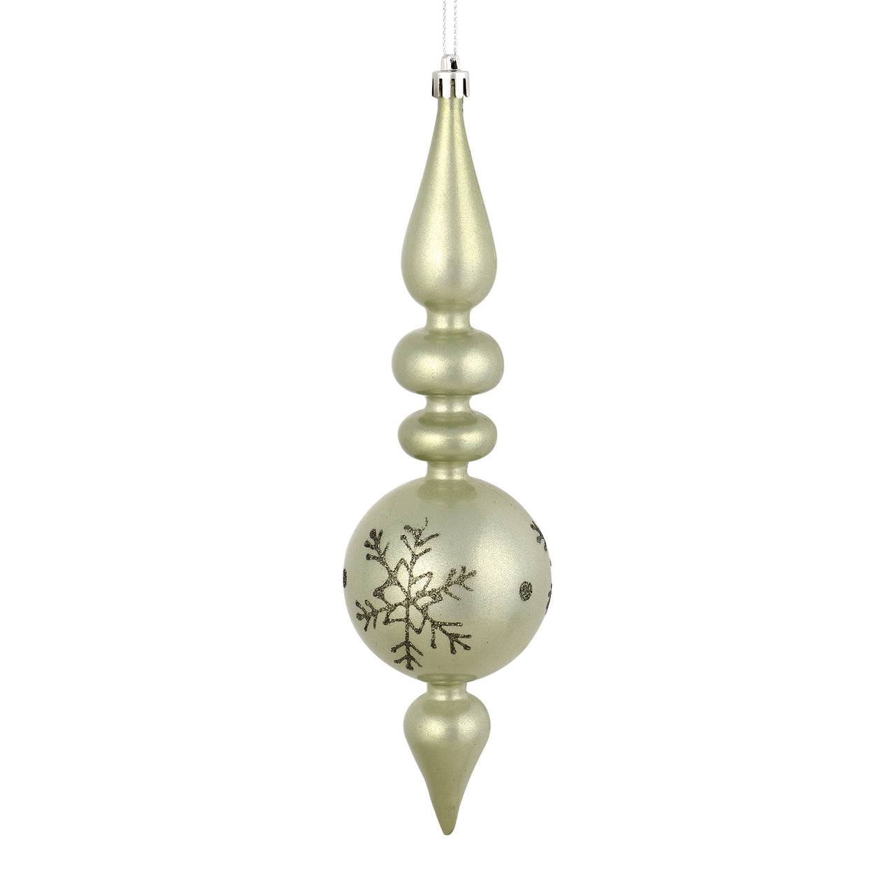 10" Wrought Iron Candy Glitt Finial