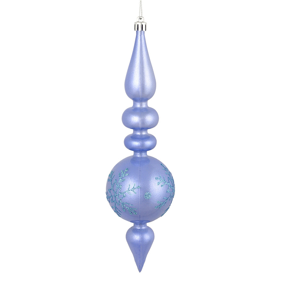 10" Lilac Candy Glitt Finial