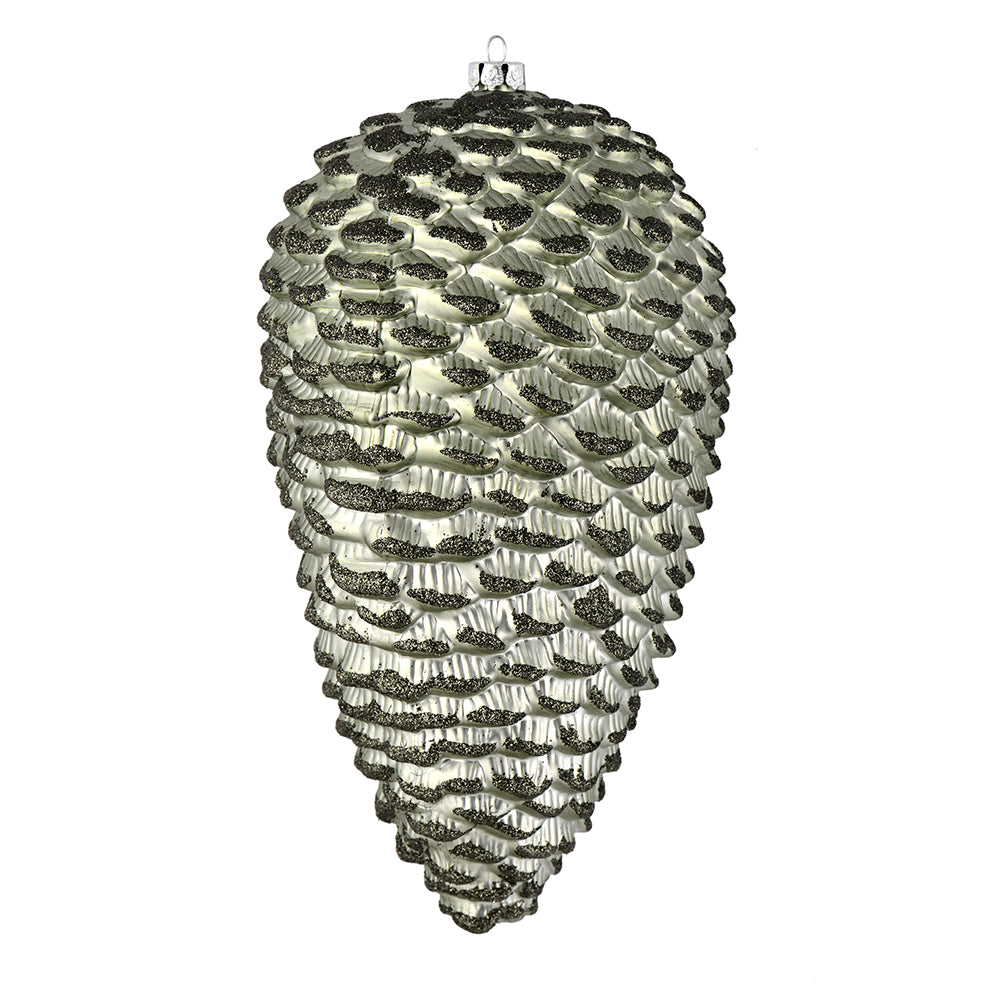10" Wrought Iron Matte Glitt Pinecone 2/