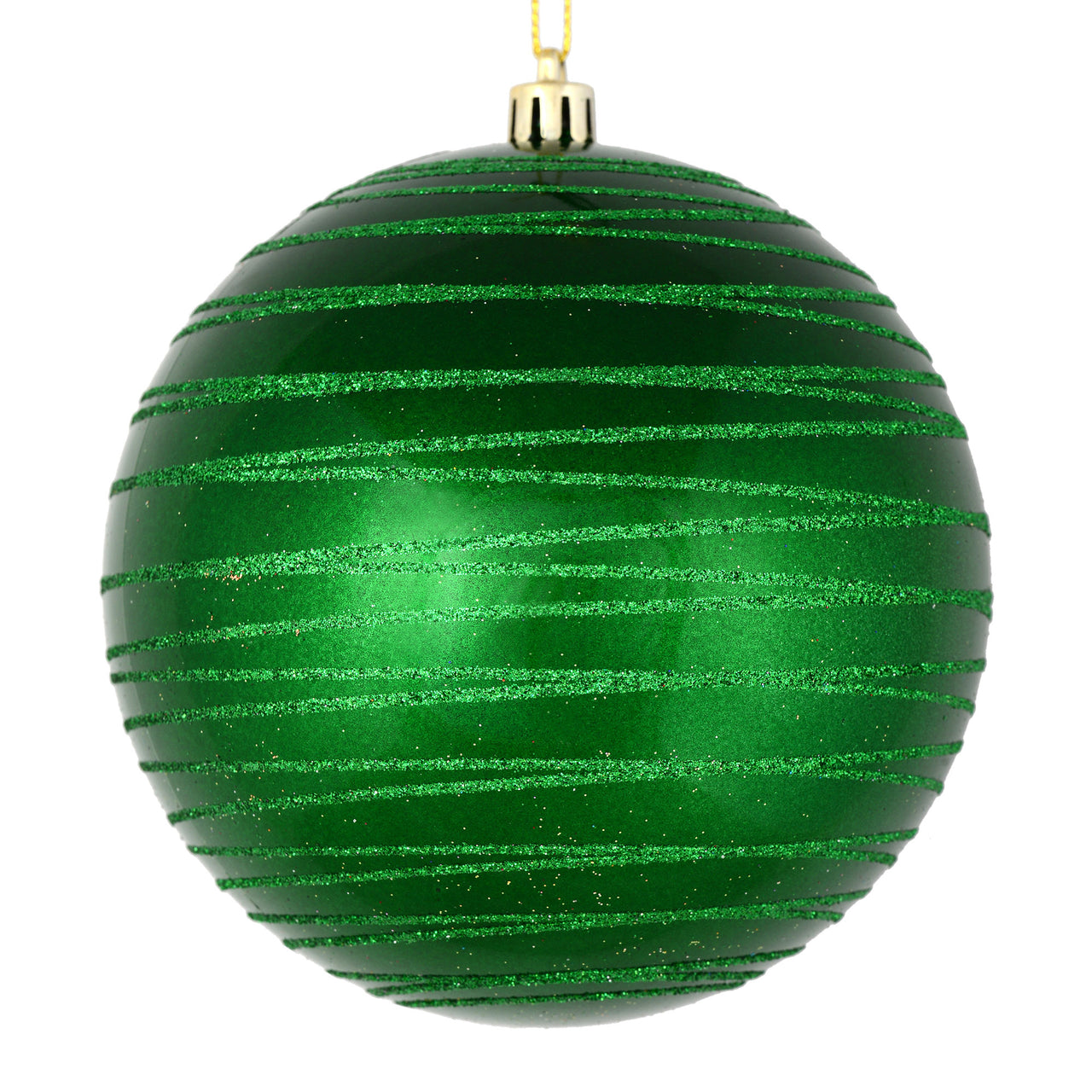 6" Green Candy Glitter Ball