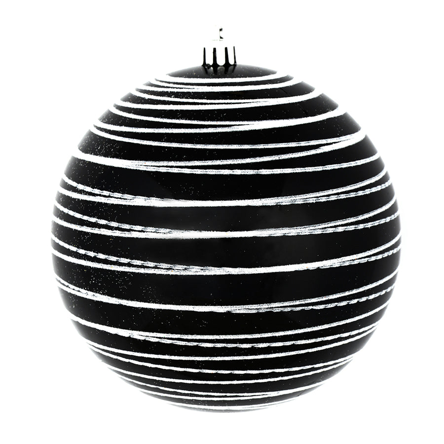 4" Black Candy Glitter Ball