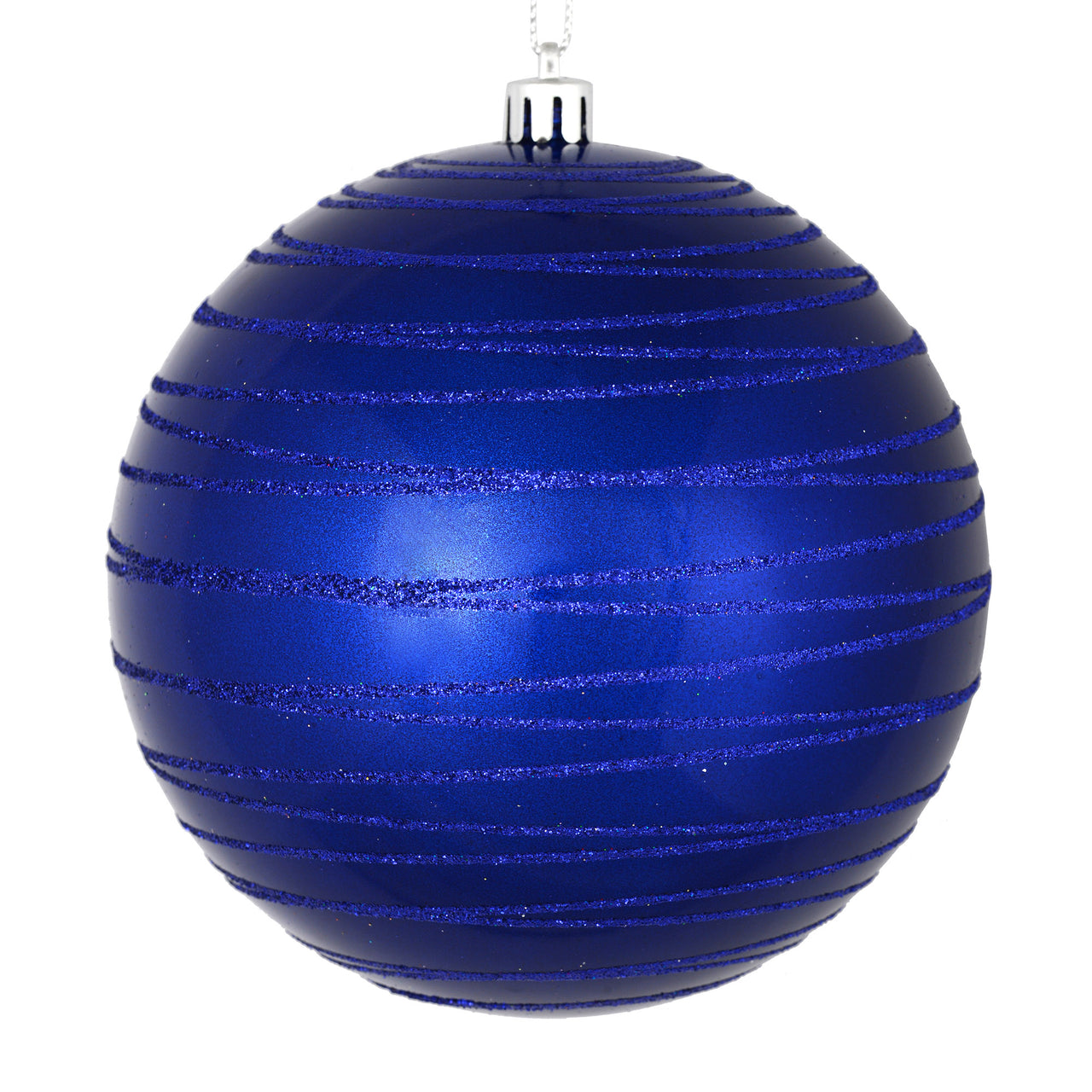 6" Cobalt Blue Candy Glitter Ball