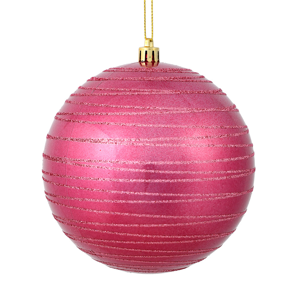 4" Mauve Candy Glitter Ball