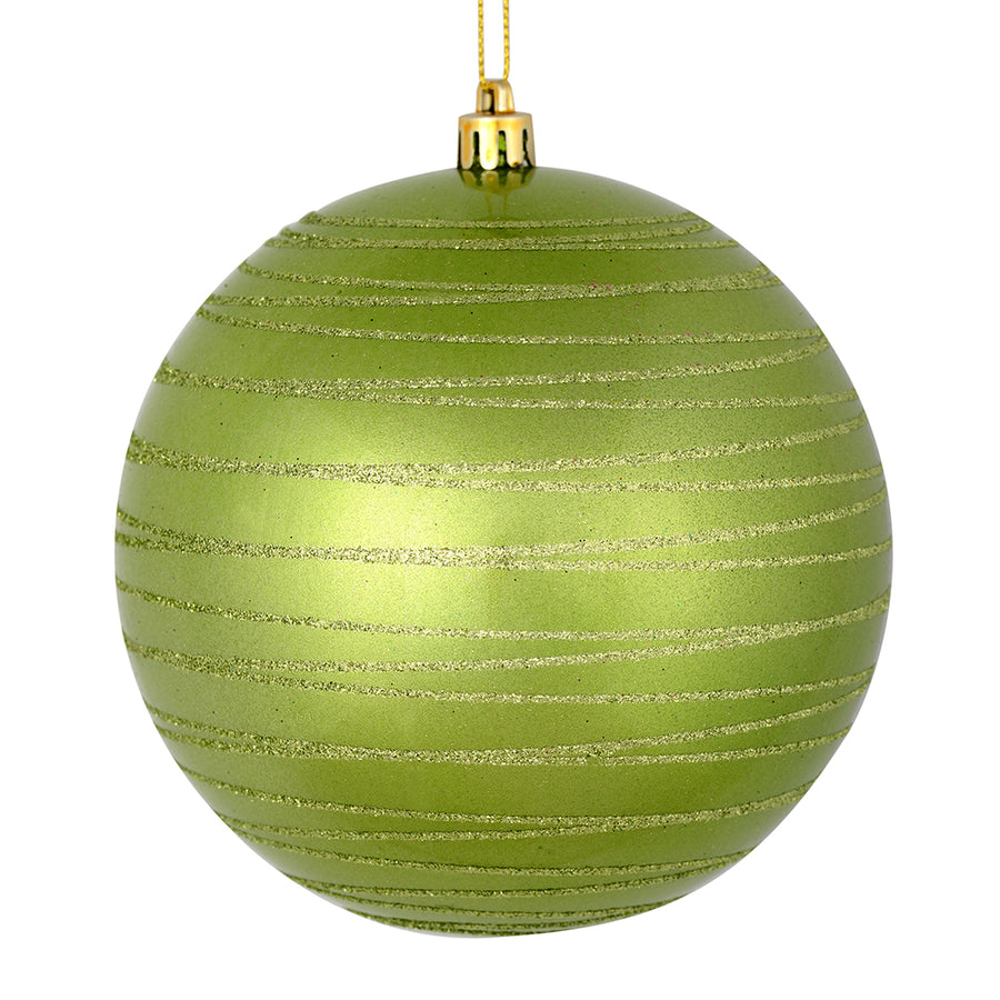 6" Celadon Candy Glitter Ball