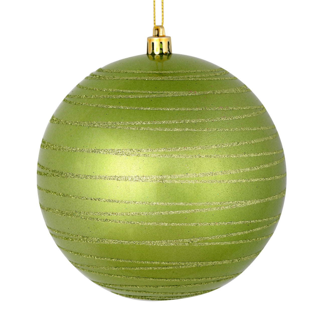 4.75" Celadon Candy Glitter Ball