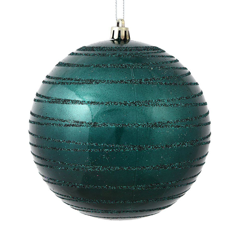 4.75" Sea Blue Candy Glitter Ball