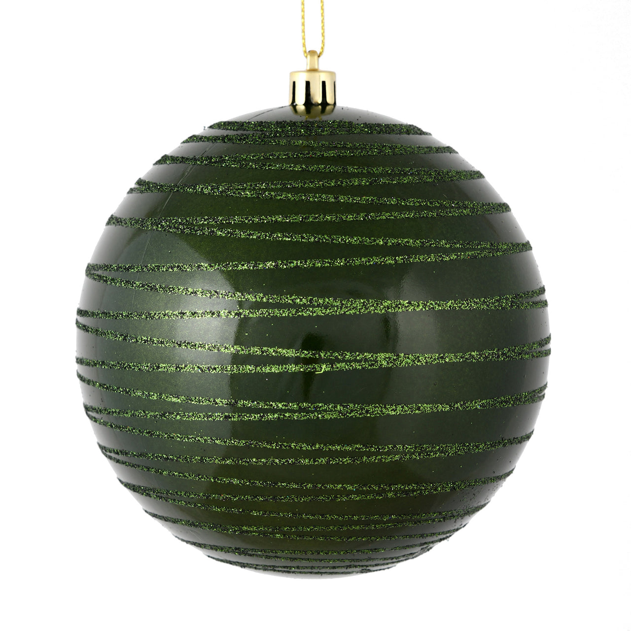 6" Moss Green Candy Glitter Ball