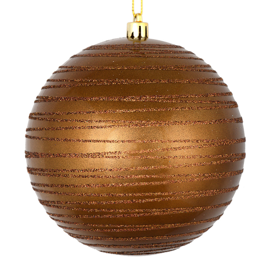 6" Mocha Candy Glitter Ball
