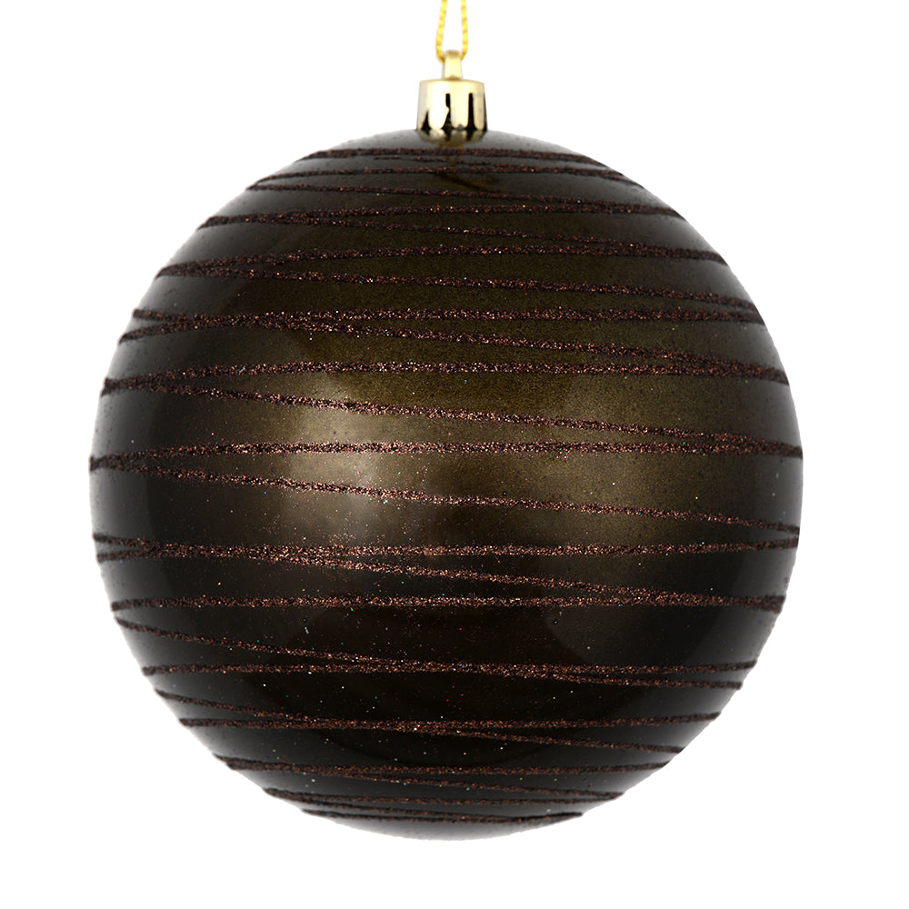 4" Gunmetal Candy Glitter Ball
