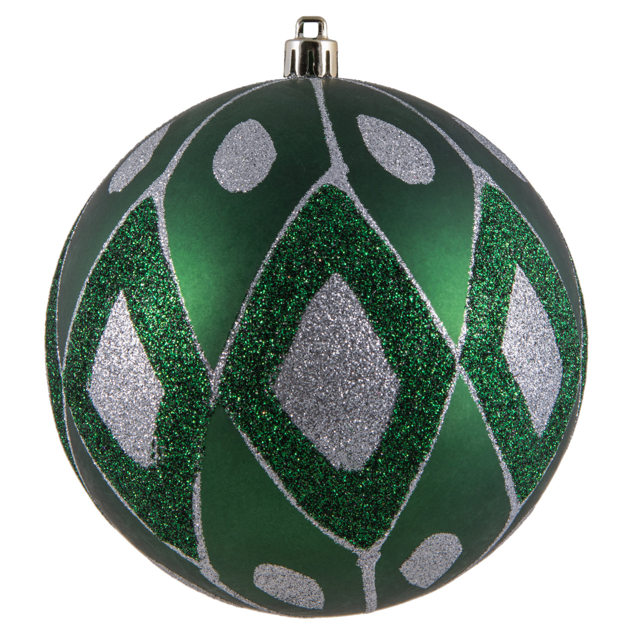 4.75" Emerald Matte Glitter Diamond