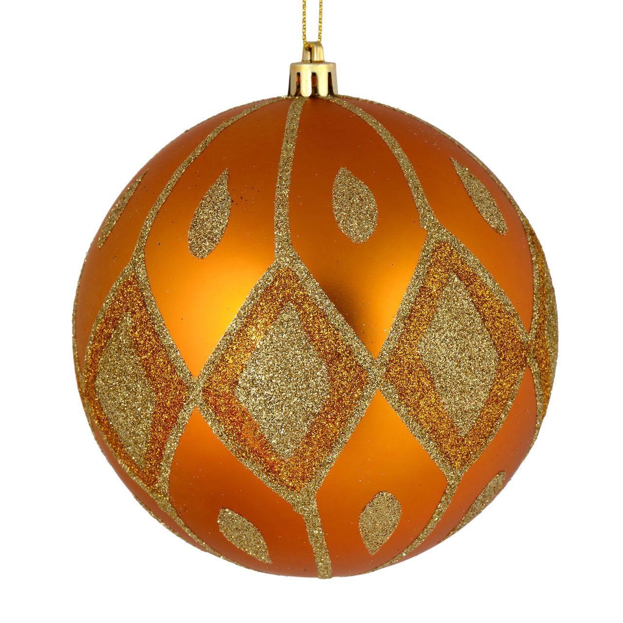 4" Antique Gold Matte Glitt Diamond