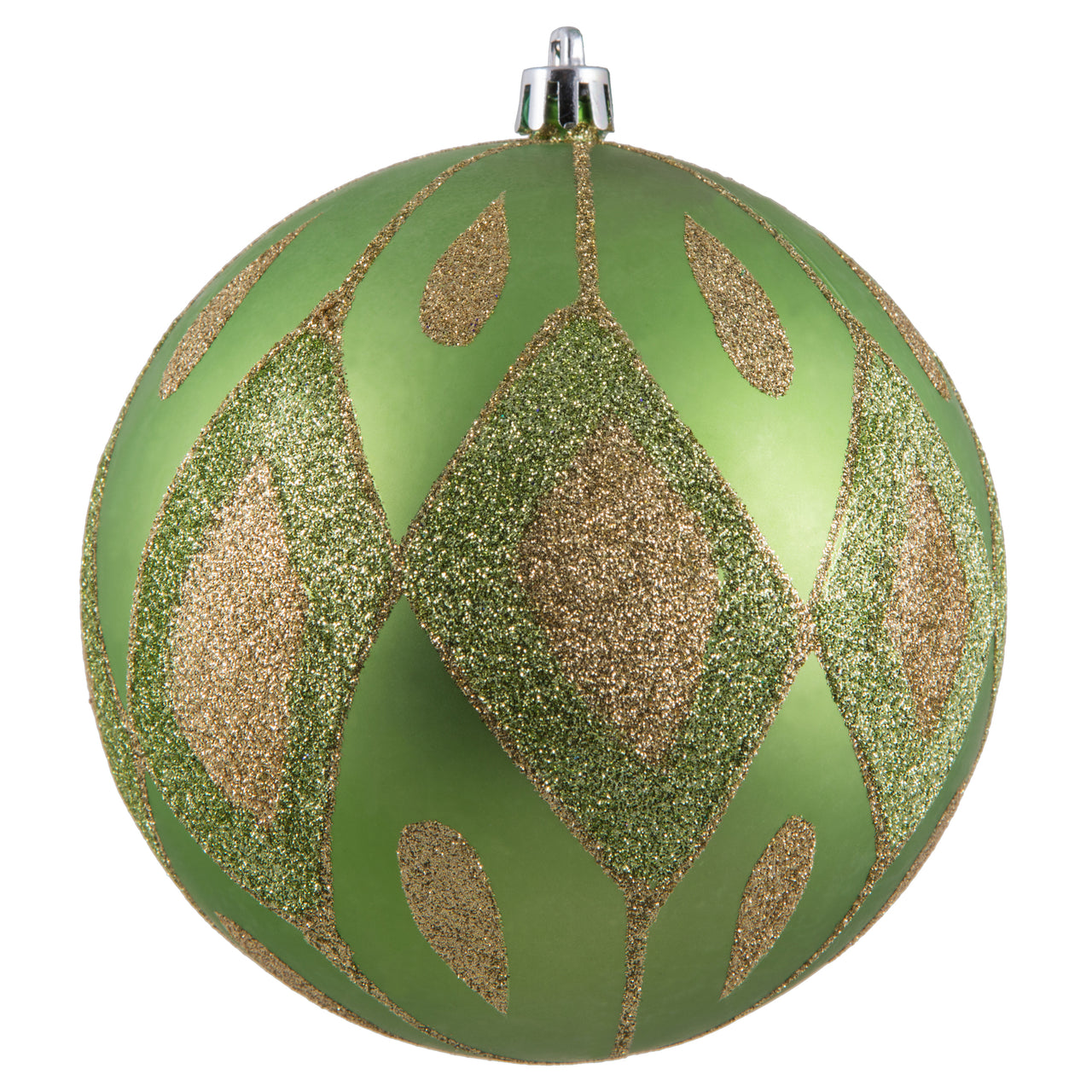 4.75" Celadon Matte Glitter Diamond