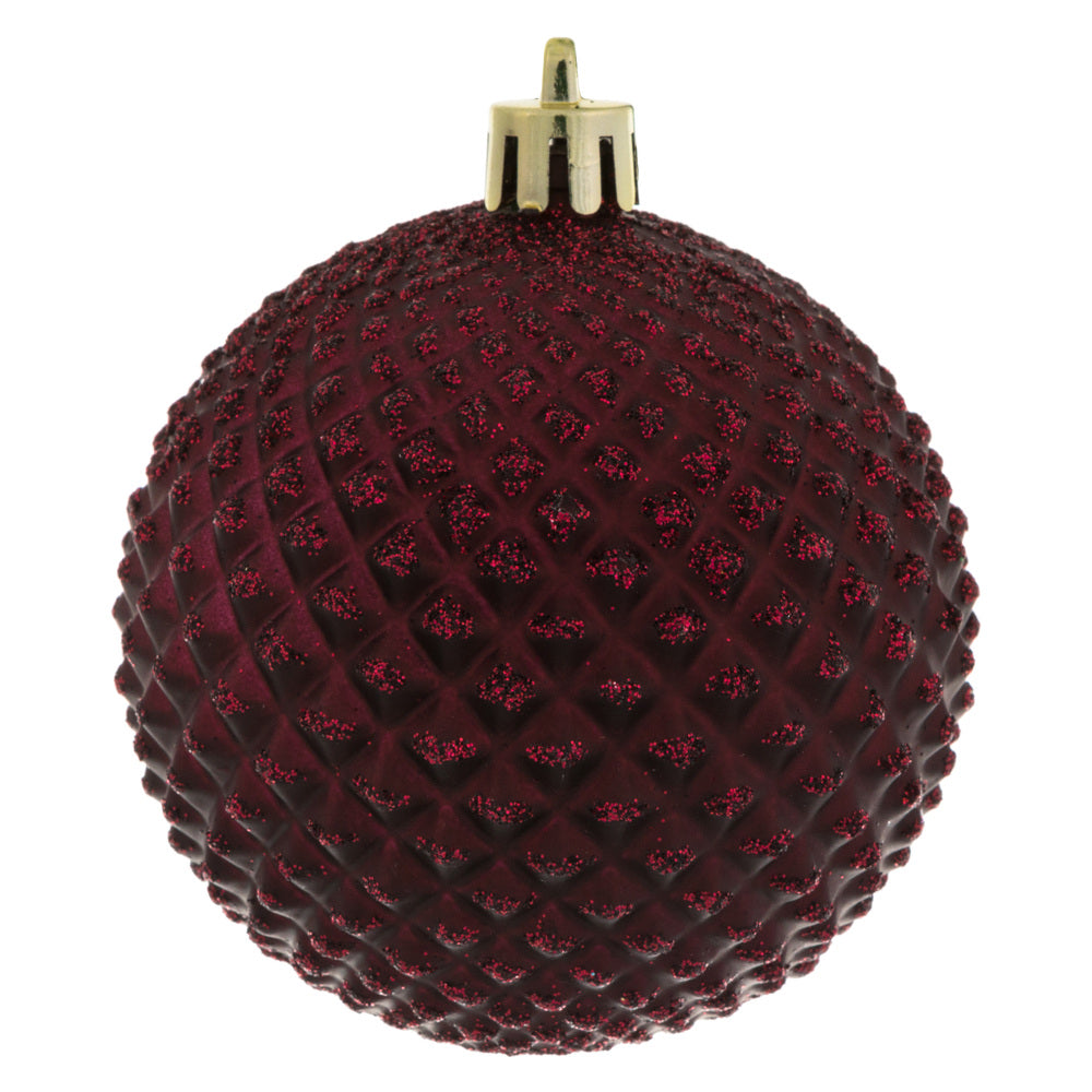 2.75" Wine Durian Glitter Ball