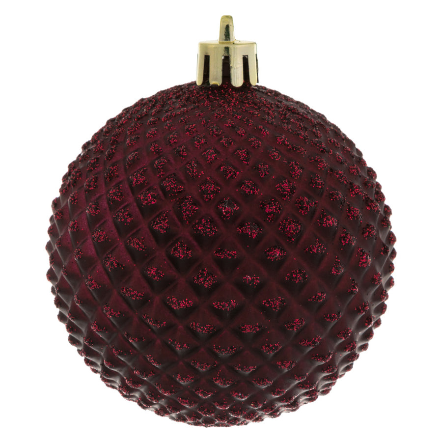 2.75" Wine Durian Glitter Ball