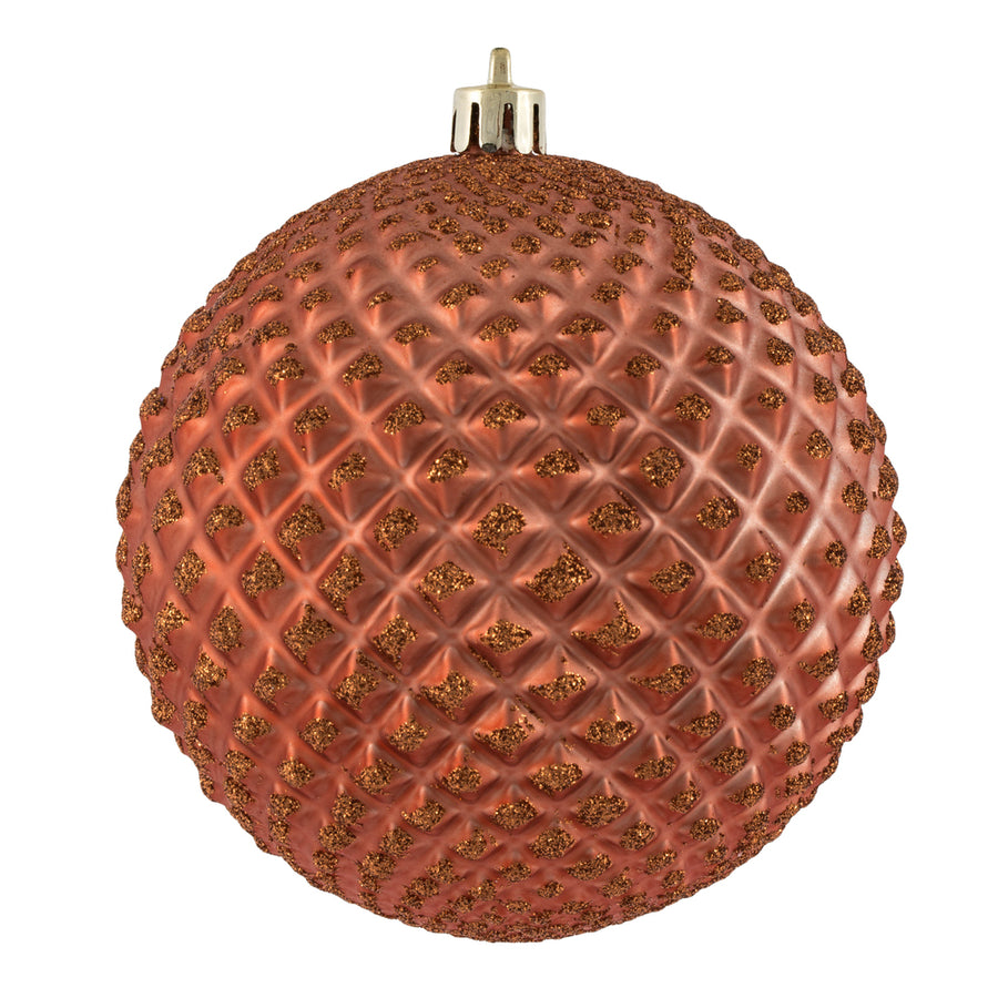 4" Coral Durian Glitter Ball
