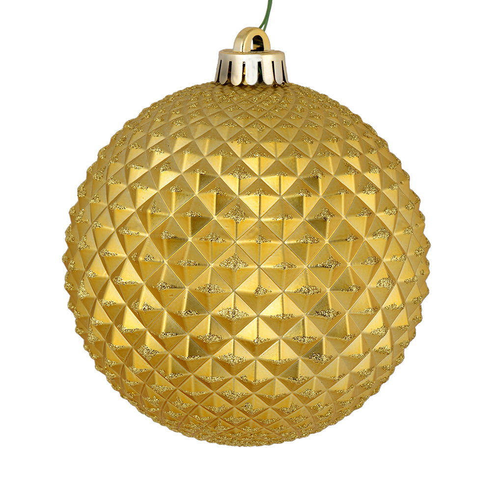 4" Gold Durian Glitter Ball