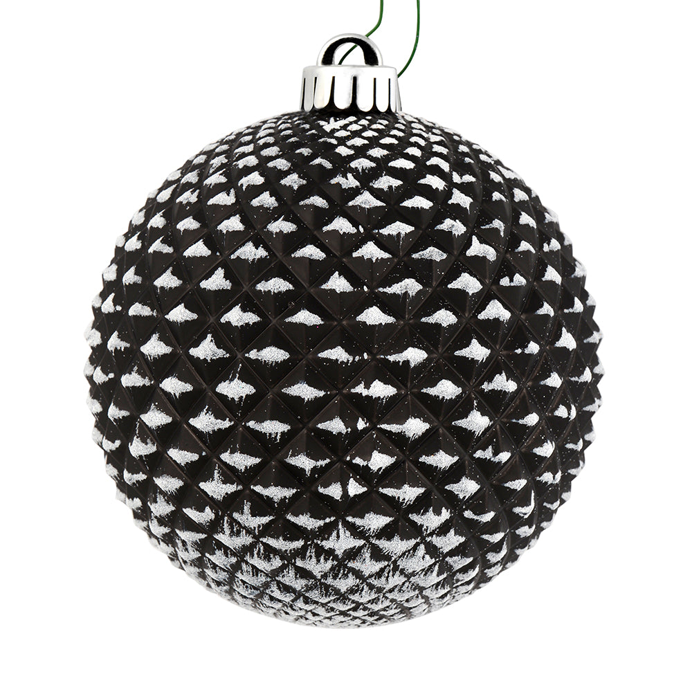 4" Black Durian Glitter Ball