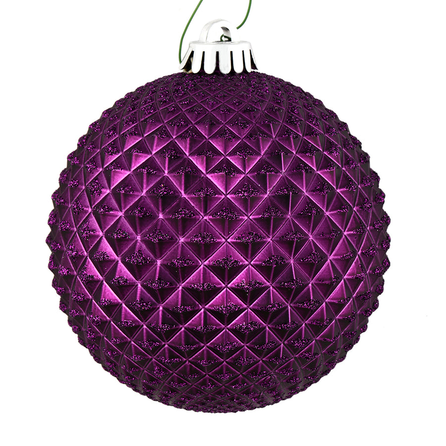 2.75" Plum Durian Glitter Ball