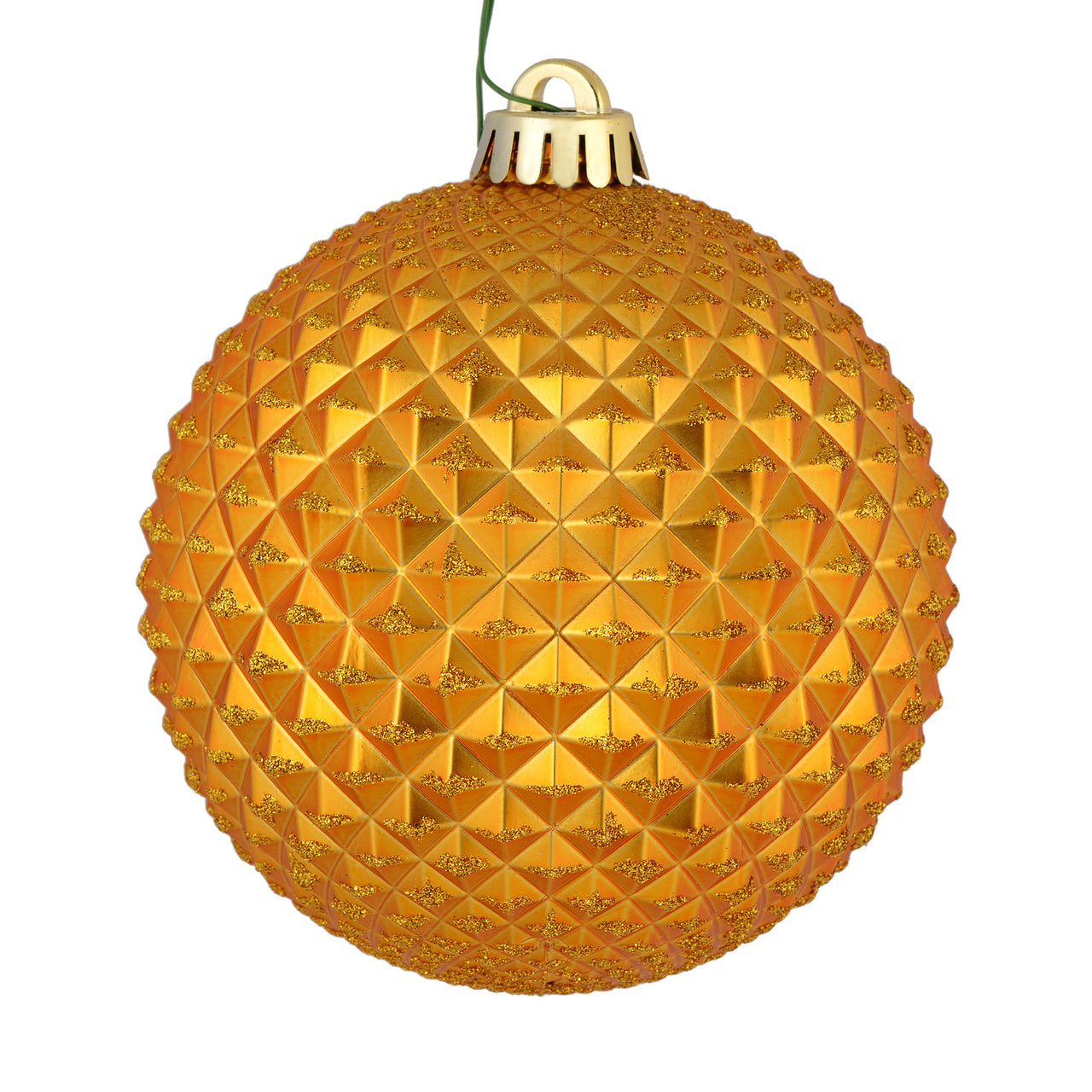 4" Antique Gold Durian Glitter Ball