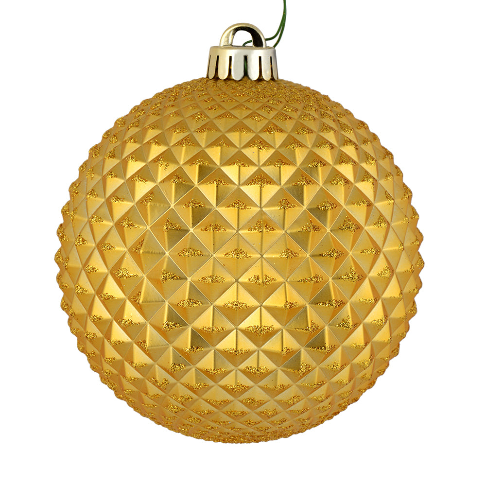 4" Honey Gold Durian Glitter Ball