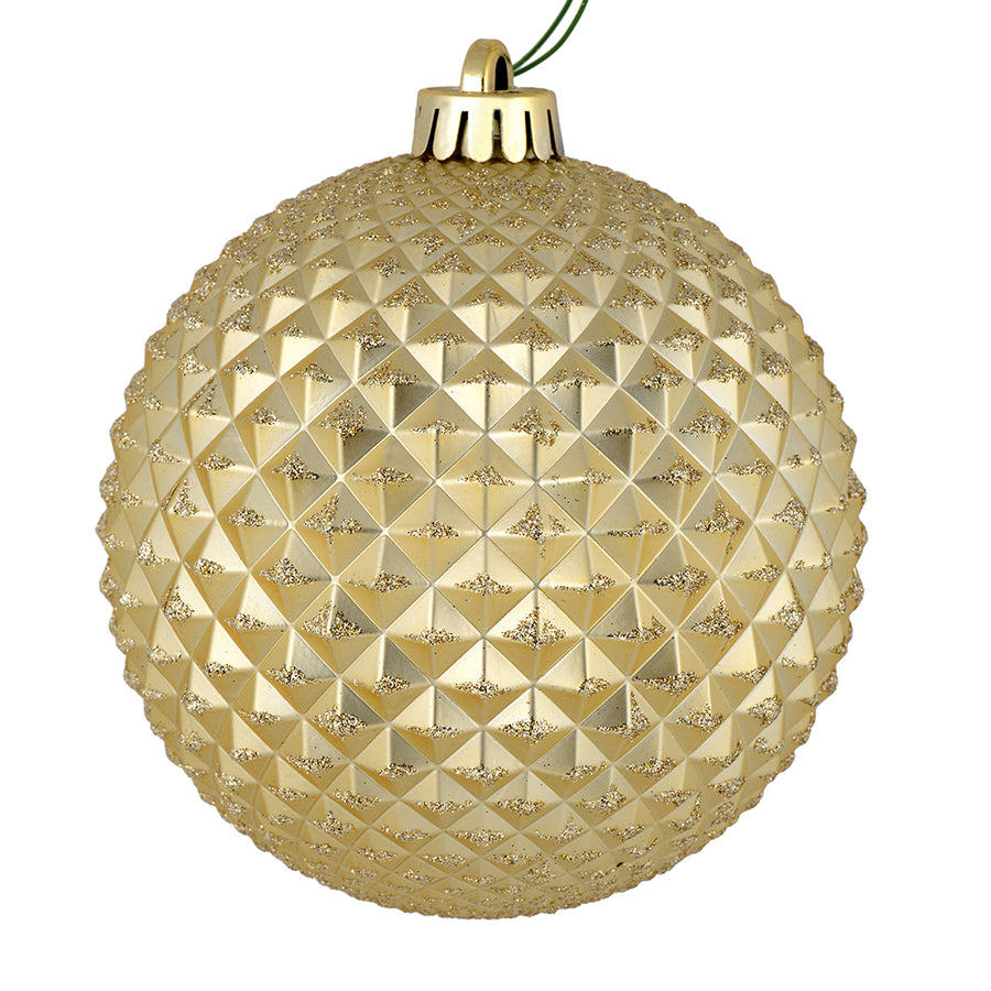 4" Champagne Durian Glitter Ball
