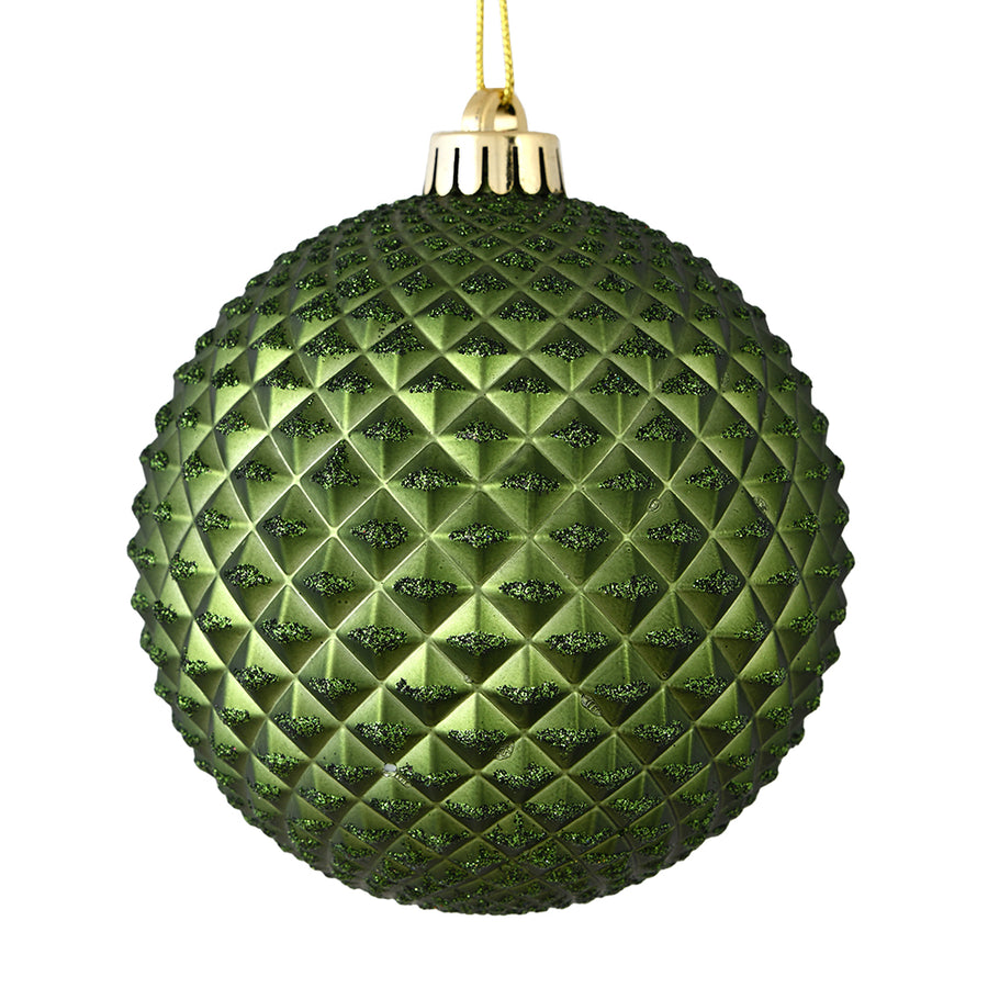 4" Moss Green Durian Glitter Ball