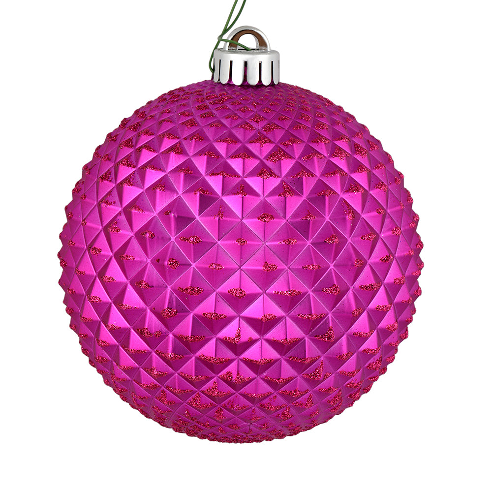2.75" Fuchsia Durian Glitter Ball
