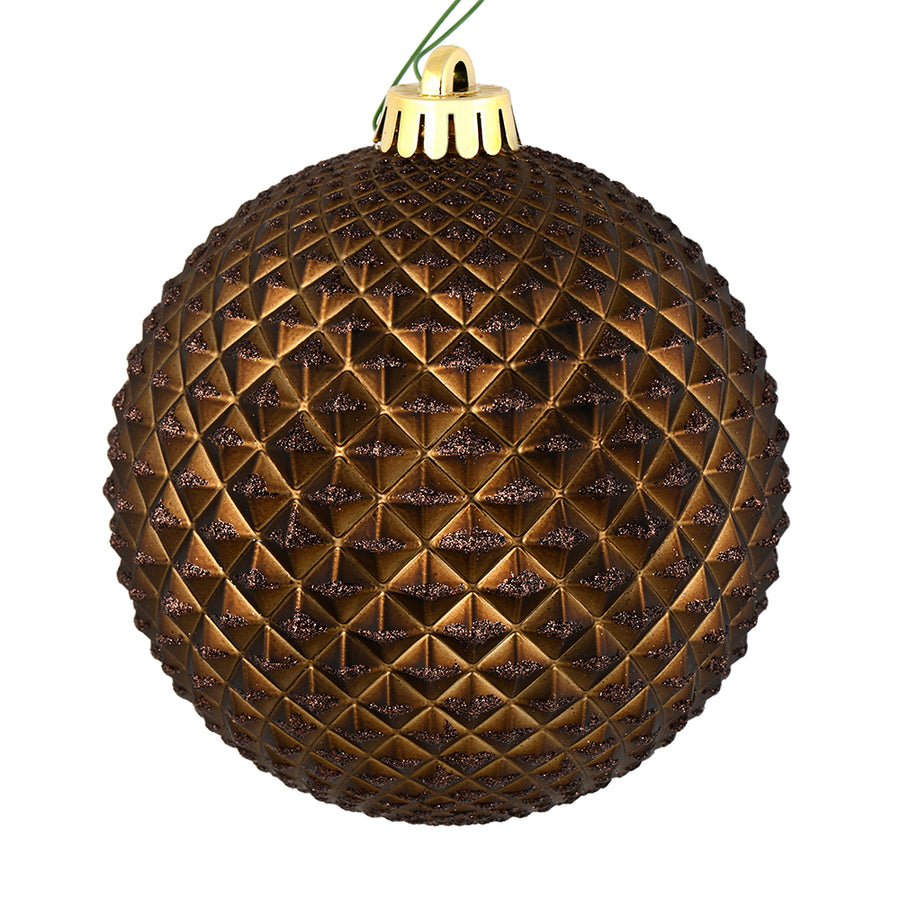 4" Chocolate Durian Glitter Ball