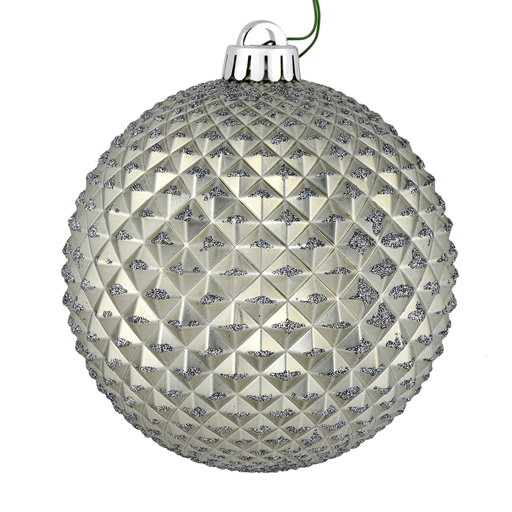 6" Pewter Durian Glitter Ball Drill