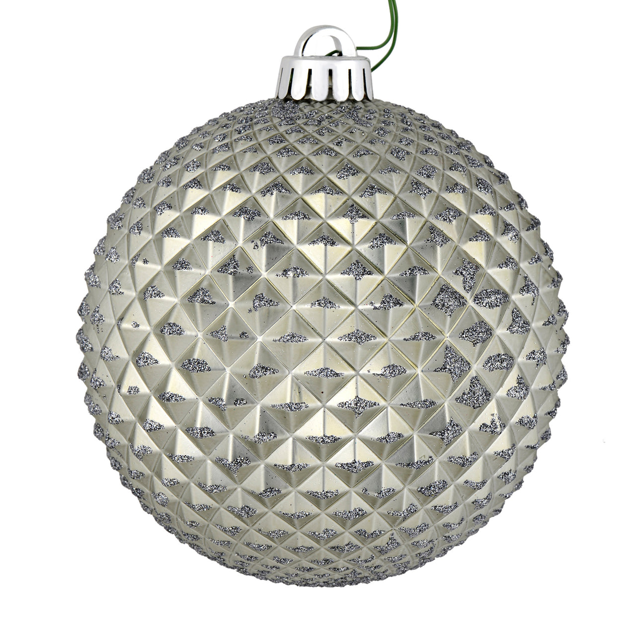 4" Pewter Durian Glitter Ball