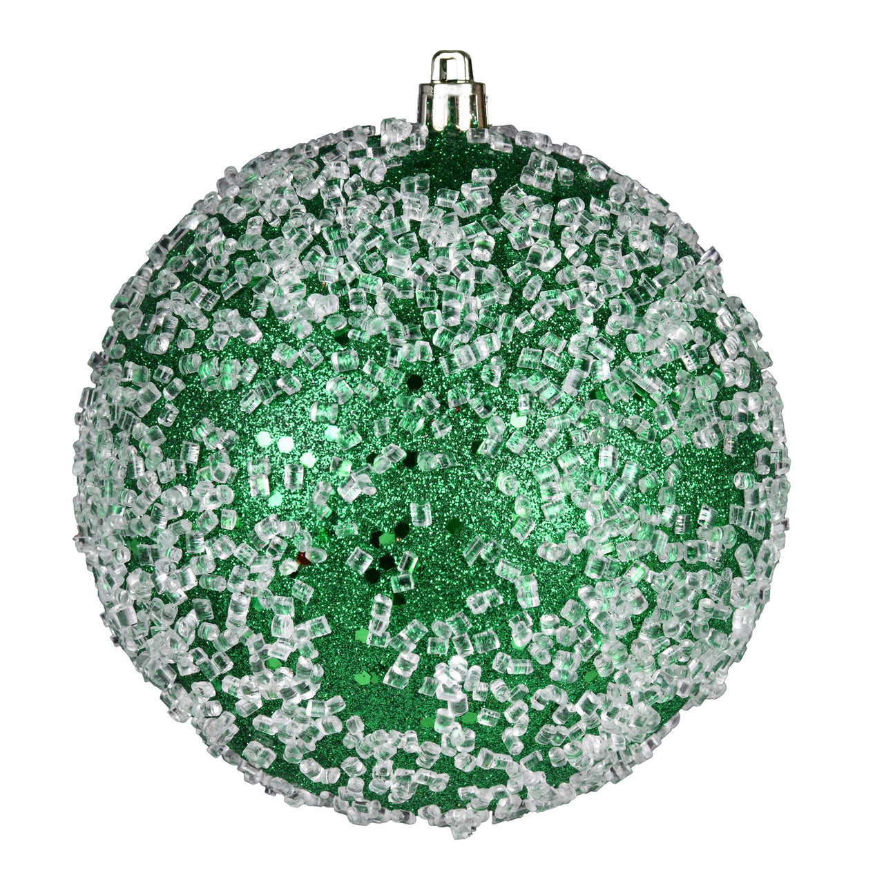 6" Green Glitter Hail Ball