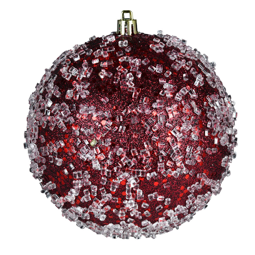 4.75" Wine Glitter Hail Ball