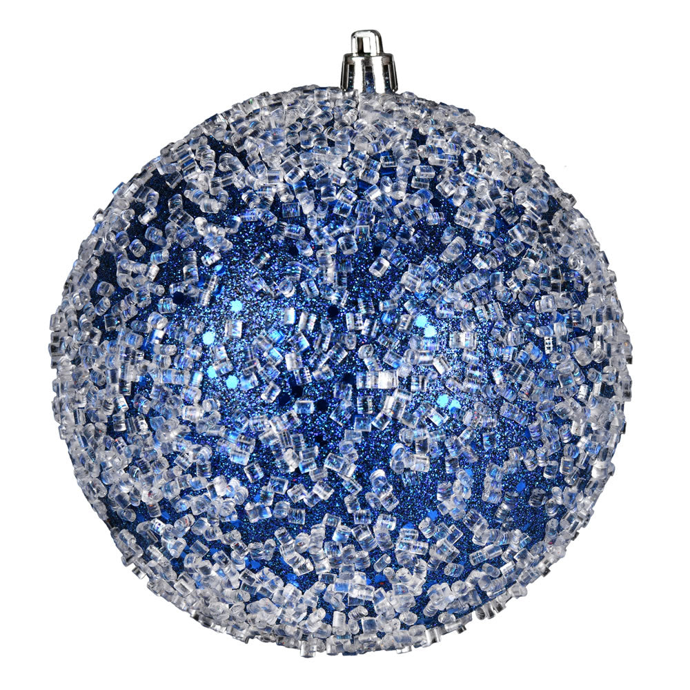 8" Midnight Blue Glitter Hail Ball