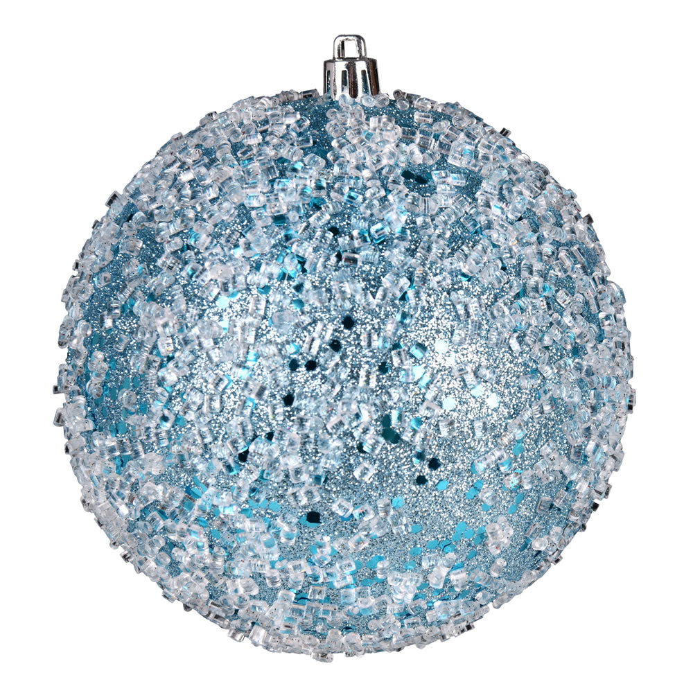 4.75" Baby Blue Glitter Hail Ball