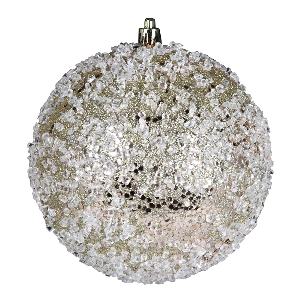 10" Champagne Glitter Hail Ball