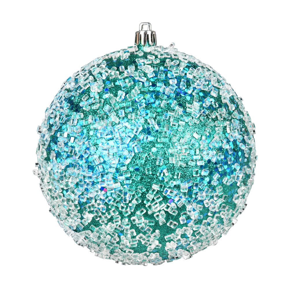4.75" Teal Glitter Hail Ball