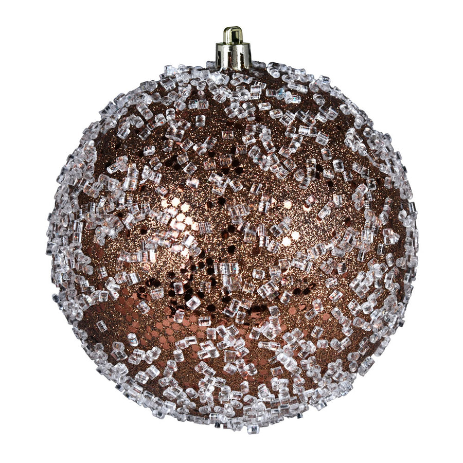 8" Mocha Glitter Hail Ball