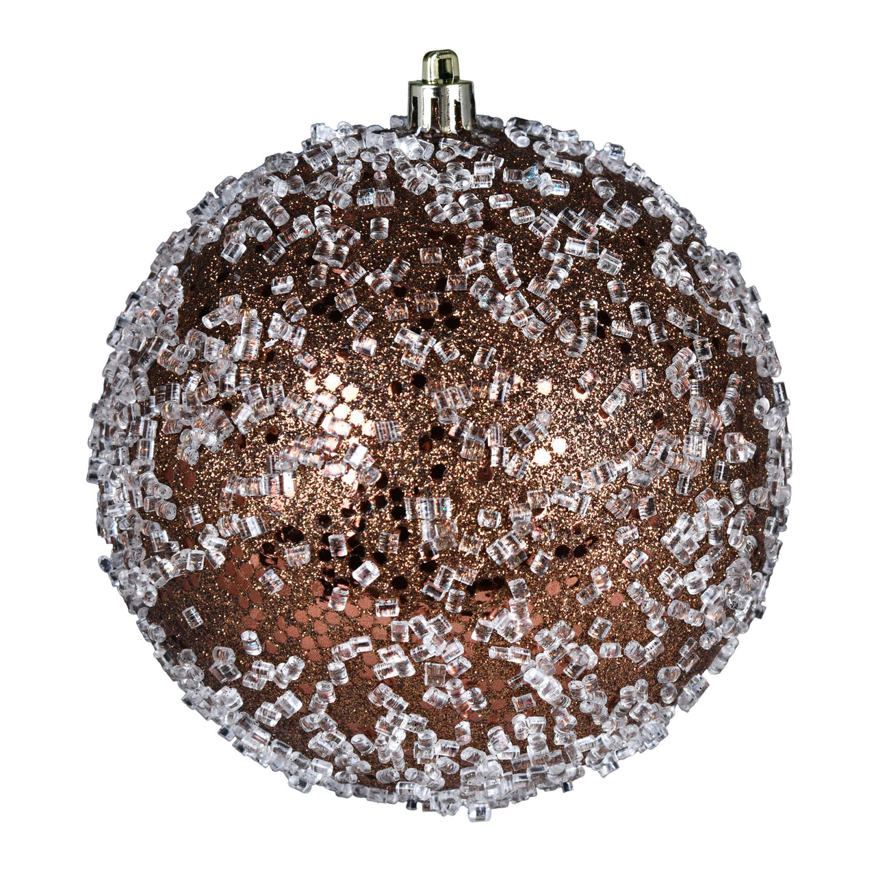 6" Mocha Glitter Hail Ball