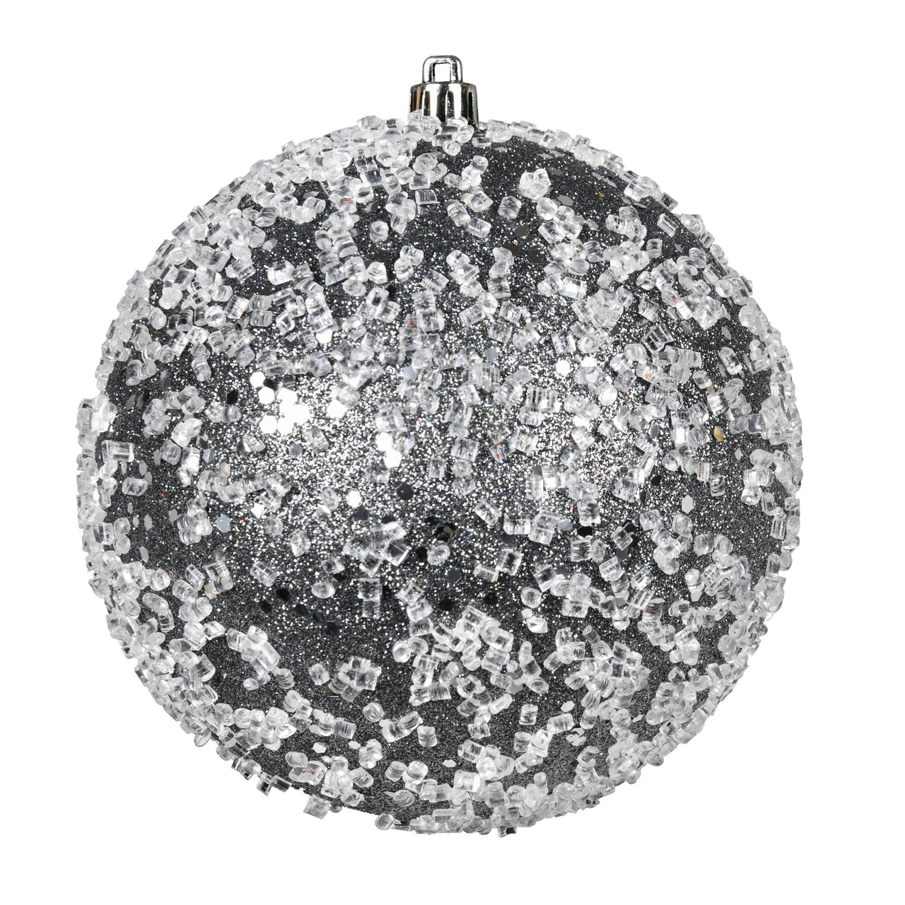 6" Pewter Glitter Hail Ball