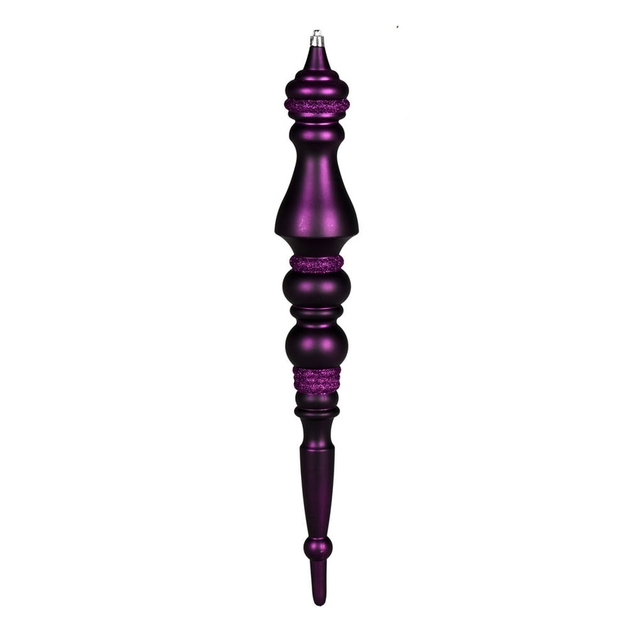 20" Plum Matte Finial