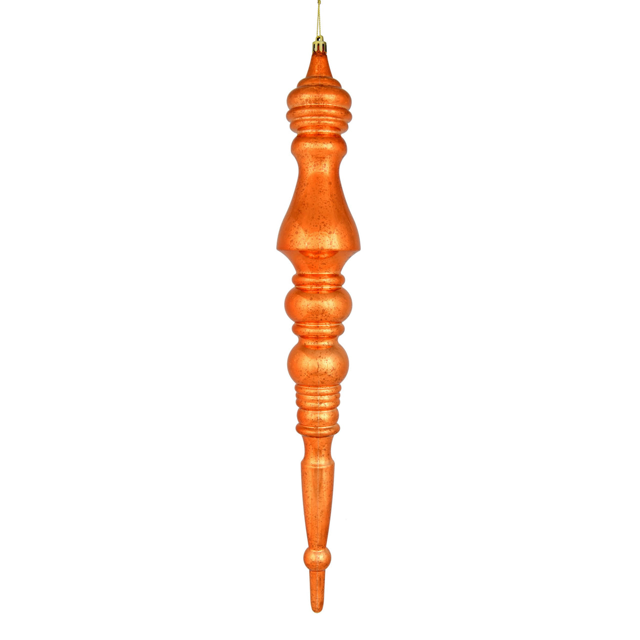 20" Burnish Orange Mercury Finial