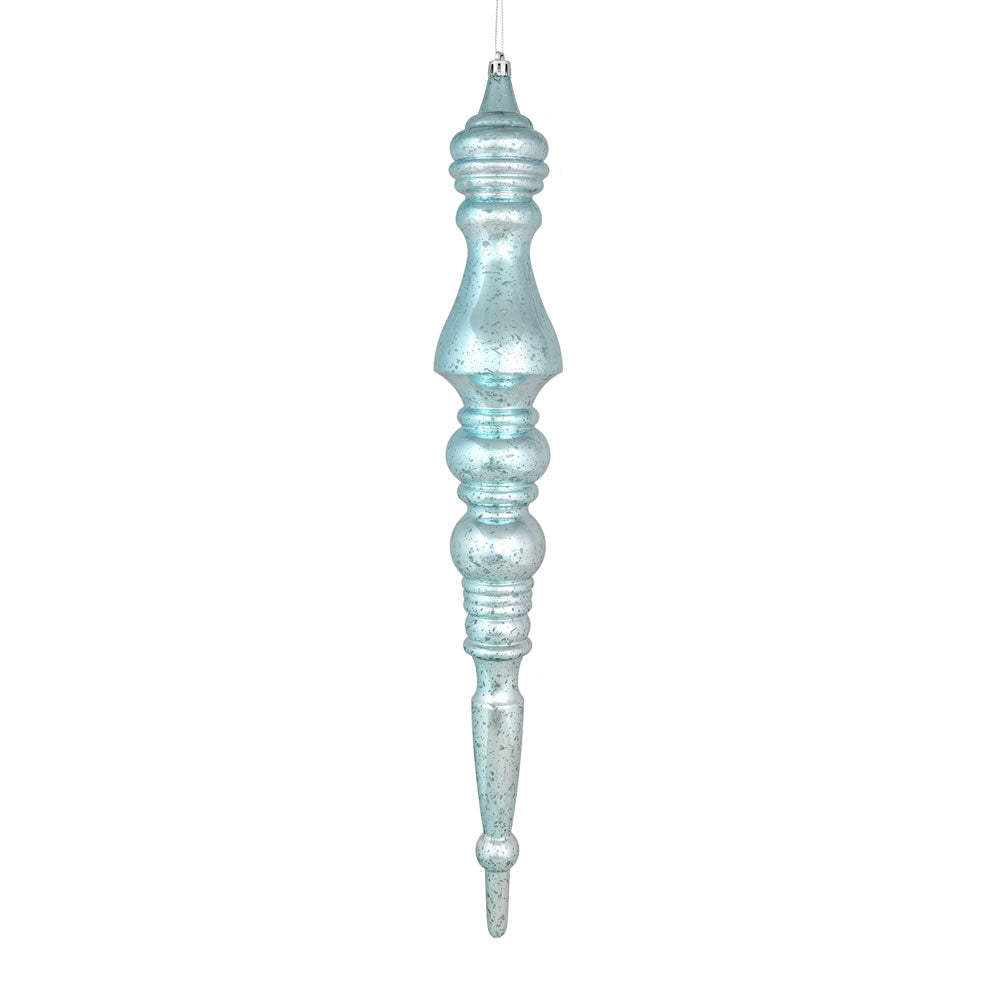 20" Baby Blue Mercury Finial