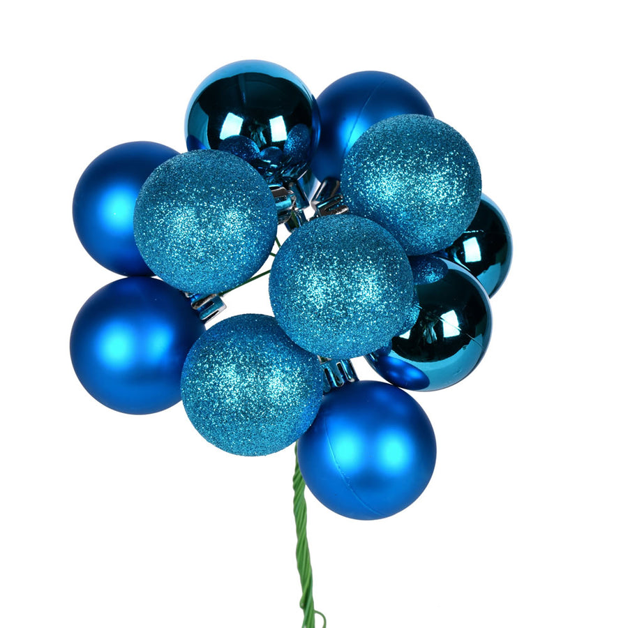 12" Turquoise Ball Ornament Pick