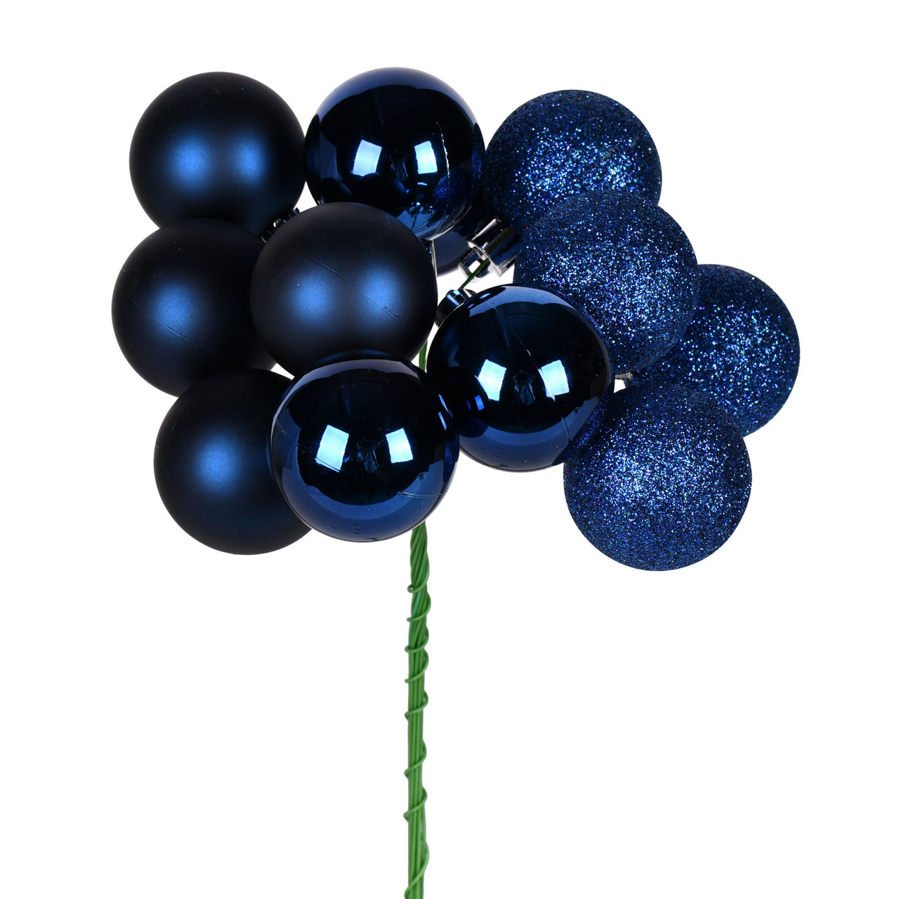 12" Midnite Blue Ball Ornament Pick