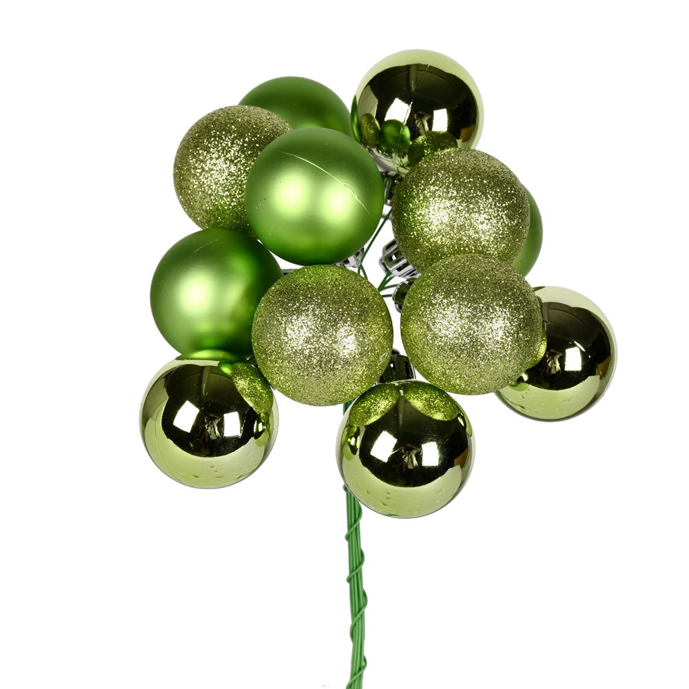 12" Celadon Ball Ornament Pick