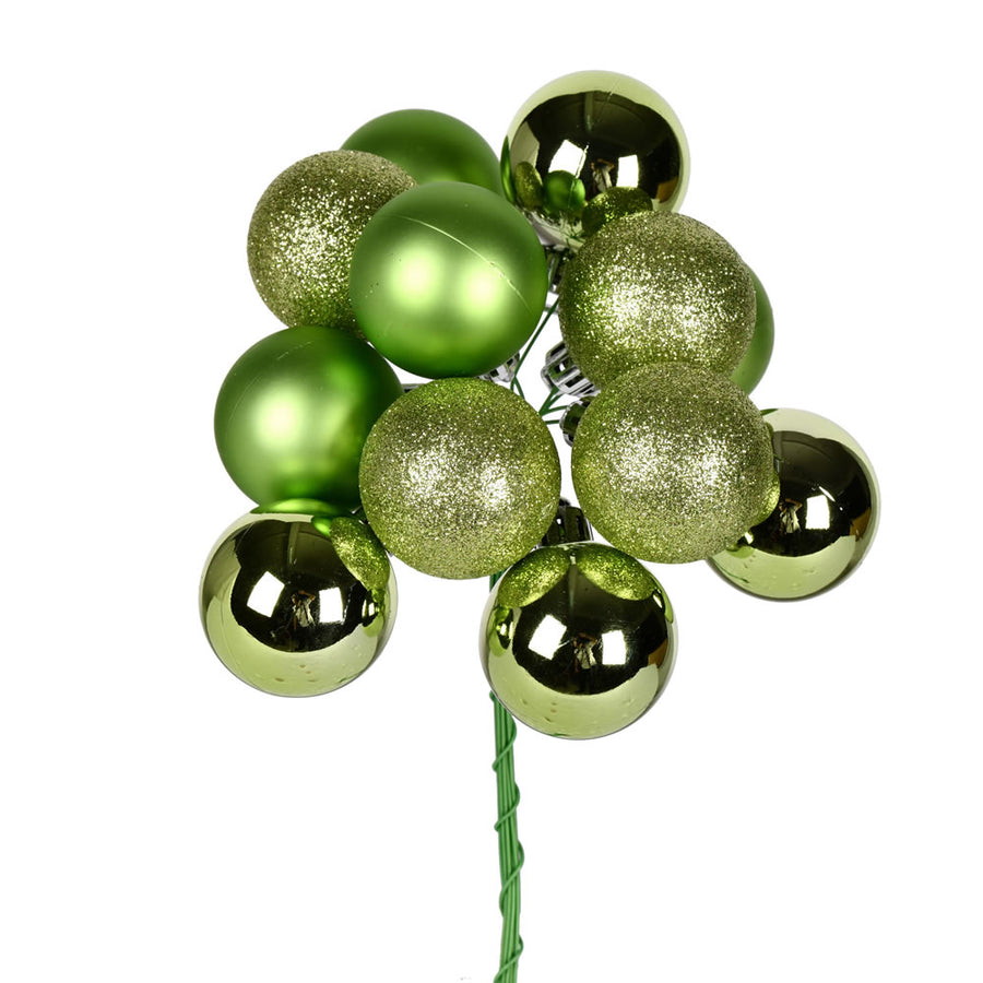 12" Celadon Ball Ornament Pick