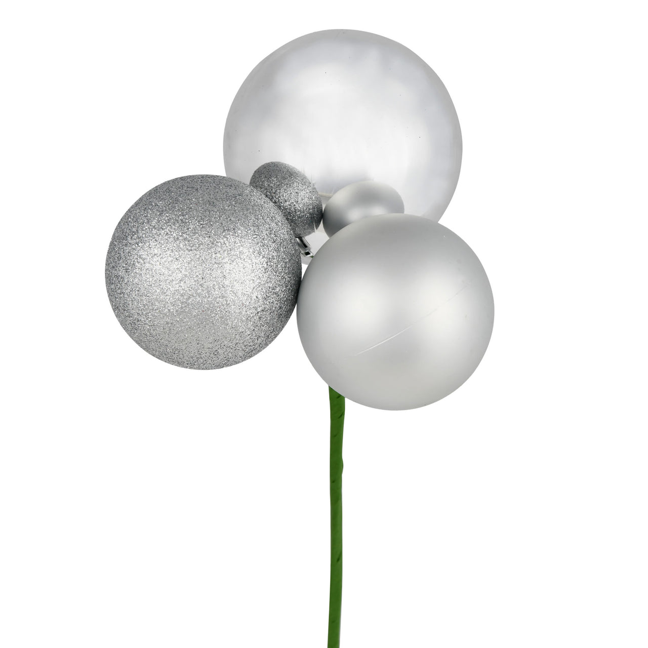 18" Silver Ornament Pick
